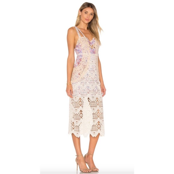 Free People White and Purple Lace Dress - Picture 3 of 12